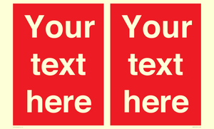 Custom Prohibition: Blank (red) sign